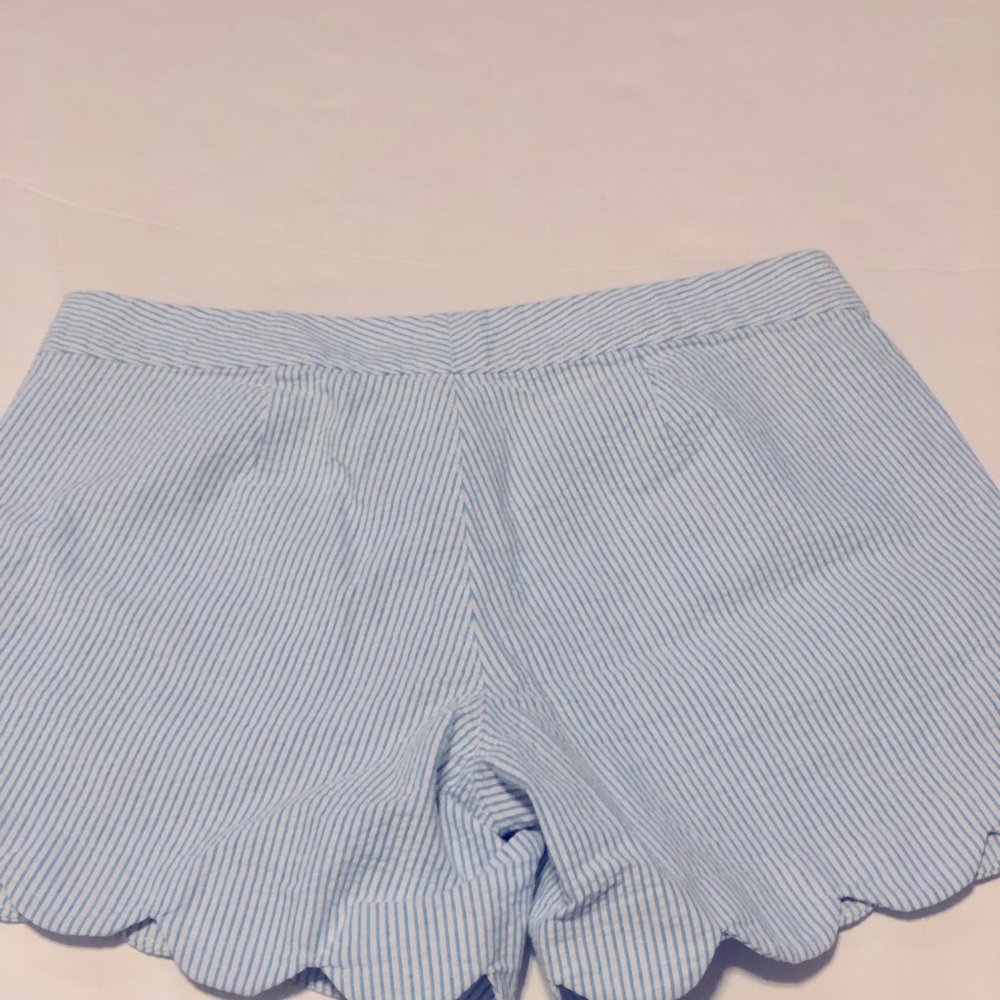 Lilly Pulitzer The Buttercup Short in Blue & White Stripe Seersucker - Picture 5 of 12